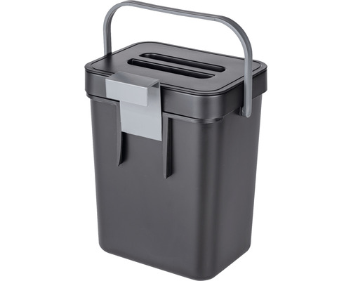 Komposteimer aus Kunststoff mit Tragegriff und Deckel