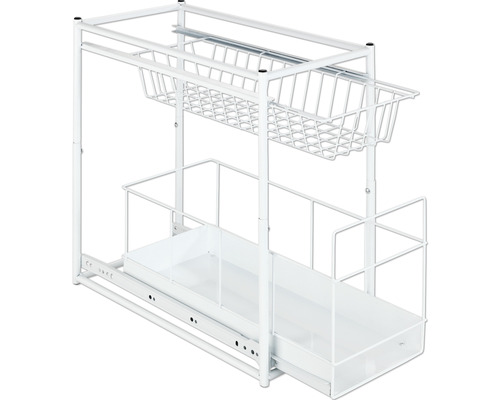 Auszugregal mit zwei Ebenen für Schränke