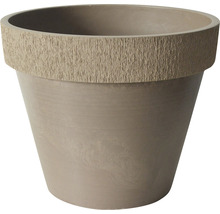 Pflanztopf Lafiora Kunststein Ø 50 cm H 40 cm taupe
