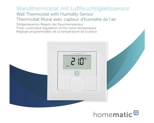 Wandthermostat mit Feuchtigkeitssensor zur Raumtemperaturregelung