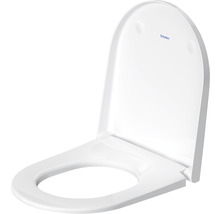 Weißer Toilettensitz von Duravit mit Deckel, offen