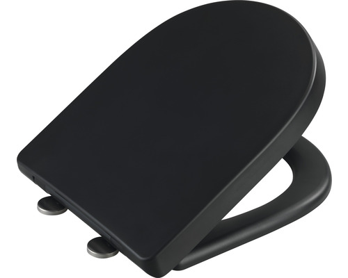 Schwarzer Toilettensitz