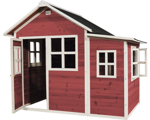 Spielhaus aus Holz mit Fenster und Tür für den Außenbereich