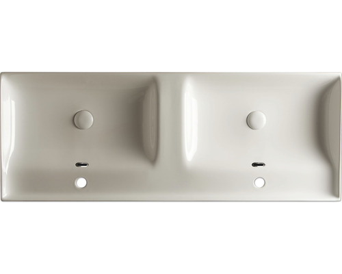 Doppelwaschbecken aus Keramik mit zwei Becken