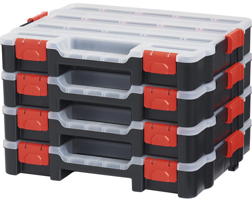 Stapelbare Werkzeugkoffer zur Aufbewahrung und zum Transport von Werkzeugen