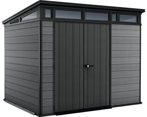 Gartenschuppen mit Doppeltür und Oberlicht