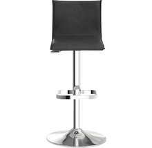 Barhocker mit Metallgestell und Kunstlederbezug
