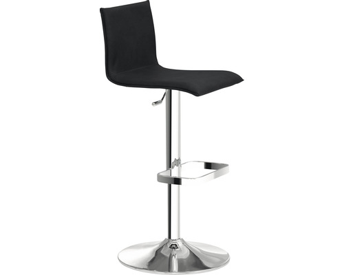 Barhocker mit Fußstütze und höhenverstellbarem Sitz