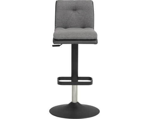 Höhenverstellbarer Barhocker mit Fußstütze und gepolsterter Sitzfläche
