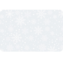 Tischset Snowflakes weiß/transparent 30 x 45 cm Mindestabnahme 4 Stk.