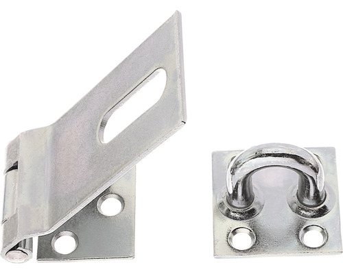 Sicherheitsüberfalle schwer 85 x 38 x 40 mm galv. verzinkt, dickschichtpassiviert Vorreiber aus Metall mit Öse
