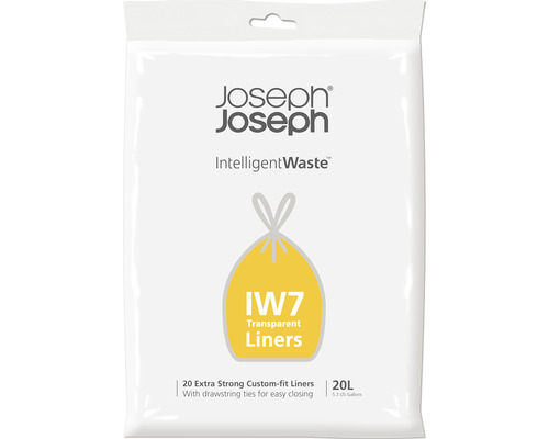 Müllbeutel Joseph & Joseph 20 Liter IW7 biologisch abbaubar 30119 Joseph Joseph Müllbeutel IW7, 20 Liter, transparente Ausführung