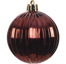 Gerillte Christbaumkugel aus Kunststoff