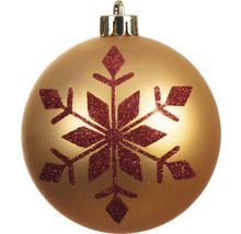 Weihnachtskugel mit Schneeflockenmotiv