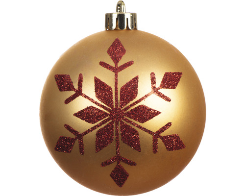 Weihnachtskugel mit Schneeflockenmotiv