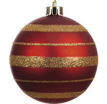 Weihnachtskugel mit Streifenmuster