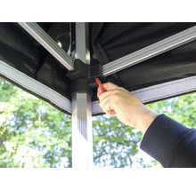 Faltpavillon bellavista - Home & Garden® 4,5 x 3 x 3,40 m rechteckig schwarz