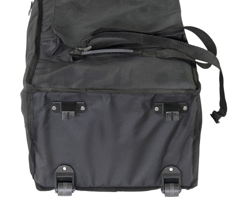 Schwarze Tragetasche mit Rollen