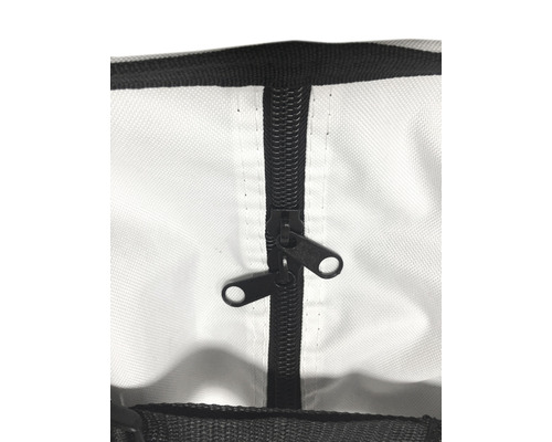 Detailansicht eines Reißverschlusses an einer Tasche