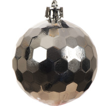 Dekorative Weihnachtskugel mit geometrischem Muster zur Weihnachtsbaumdekoration