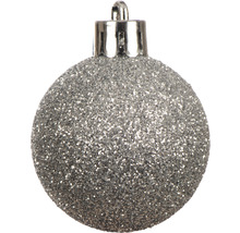 Glitzernder Christbaumschmuck in Kugelform