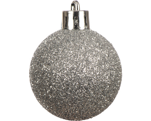 Glitzernder Christbaumschmuck in Kugelform