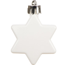 Weißer Weihnachtskugelhänger in Sternform