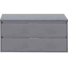 Waschtischunterschrank Sanox Porto Frontfarbe eisgrün 120 cm mit Waschtischplatte