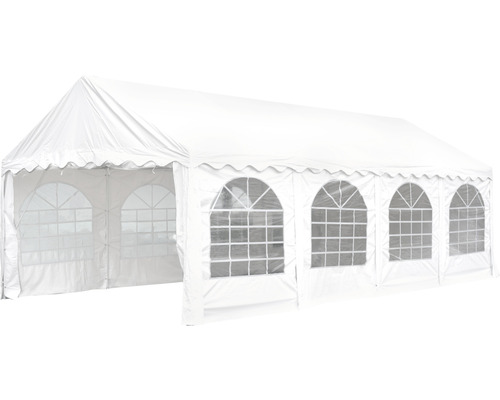 Weißes Partyzelt mit Fenstern