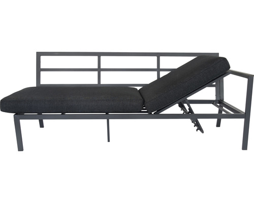 Verstellbare Gartenliege mit Polsterauflage
