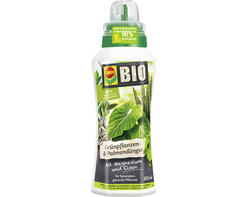 Compo Bio Grünpflanzen und Palmendünger in einer 500 ml Flasche