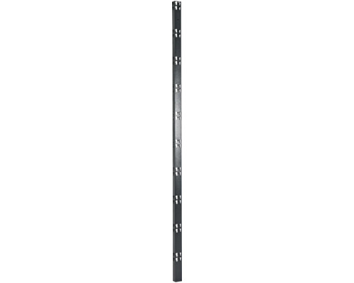 Vario C-Profil Schulte Stecksystem Profi 195 cm schwarz strukturiert 2 Stück Aluminiumprofil mit Nuten für Befestigungselemente