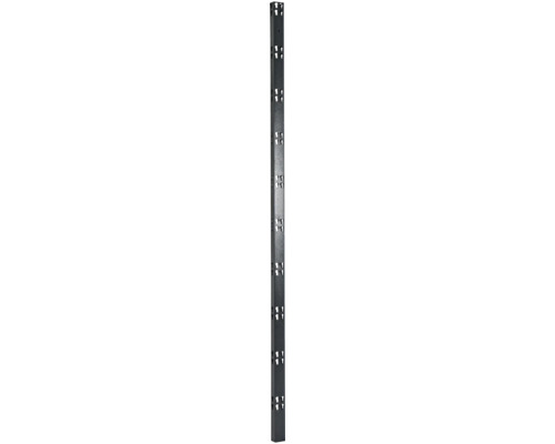 Vario C-Profil Schulte Stecksystem Profi 150 cm schwarz strukturiert 2 Stück Aluminiumprofil mit quadratischen Aussparungen