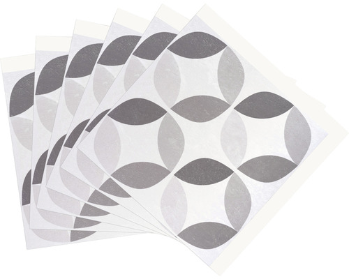 Mehrere Vinylbodenfliesen mit geometrischem Muster