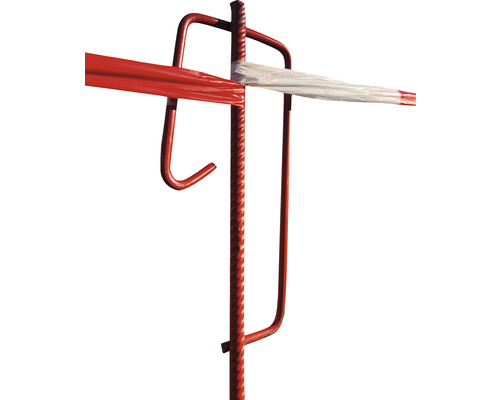 Absperrständer aus Metall mit Flatterband