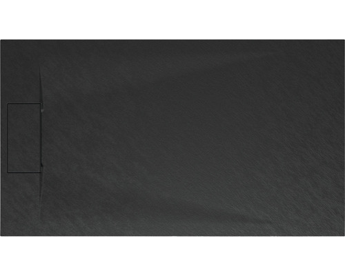 Duschwanne BREUER Lite Line 90 x 80 x 2,6 cm anthrazit matt strukturiert 1939071000015