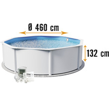 Rundpool mit den Maßen Durchmesser 460 cm und Höhe 132 cm
