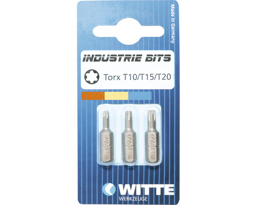 Bit Industrie 3er Pack Witte ¼ 25 mm Torx T 10 / 15 / 20