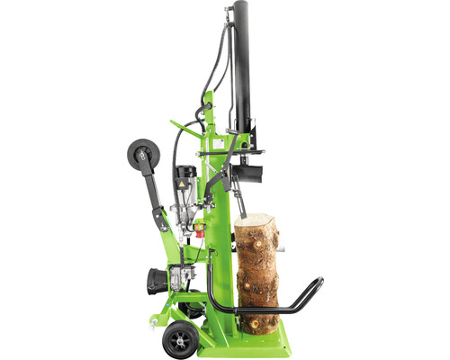 Holzspalter mit Holzstamm zum Spalten