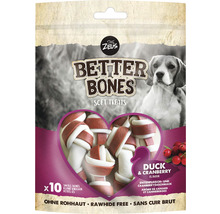 Hundesnack Zeus BetterBones Kleine Knochen Ente mit Cranberry 7,5 cm 10 Stück 219 g Kauartikel