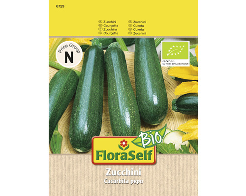 Bio Zucchini 'Partenon' FloraSelf Bio F1 Hybride Gemüsesamen
