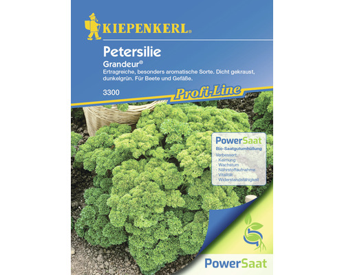 Petersilie Darki (Grandeur®) Kiepenkerl PowerSaat Kräutersamen gekrauste Blätter Kiepenkerl Petersilie Grandeur Samenpackung für Beete und Gefäße