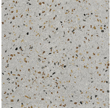 Feinsteinzeug Wand- und Bodenfliese Terrazzo grigio 60,6 x 60,6 x 0,9 cm matt rektifiziert-thumb-0