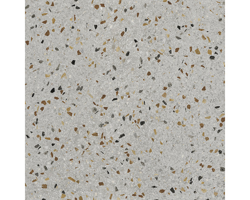 Feinsteinzeug Wand- und Bodenfliese Terrazzo grigio 60,6 x 60,6 x 0,9 cm matt rektifiziert-0
