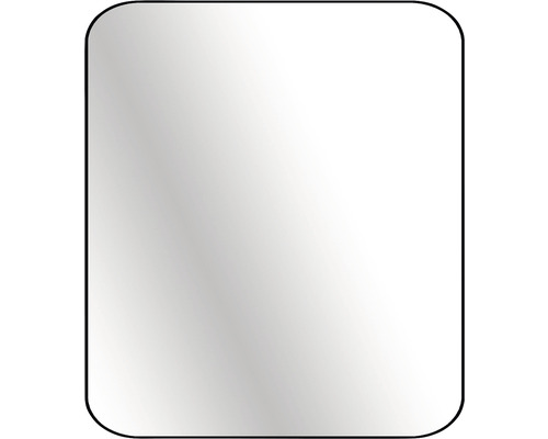 Rechteckiger Spiegel mit abgerundeten Ecken