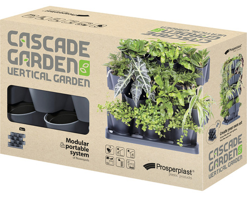 Verpackung des Cascade Garden Vertical Garden Systems für die vertikale Gartenbepflanzung