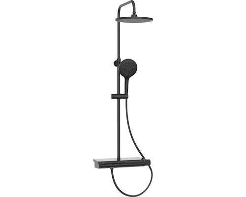 Duschsäule inkl. Thermostat AVITAL Avelon schwarz matt Duschsäule inkl. Thermostat AVITAL Avelon schwarz matt