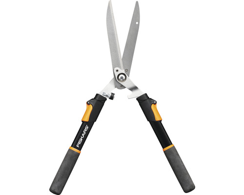 Fiskars Gartenschere mit Stahlklingen und Griffen.