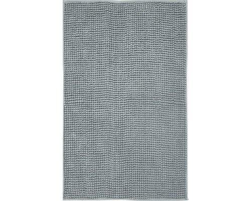 Badteppich form & style Chenille 80 x 50 cm grau