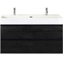 Waschtischunterschrank mit zwei Schubladen und Waschbecken